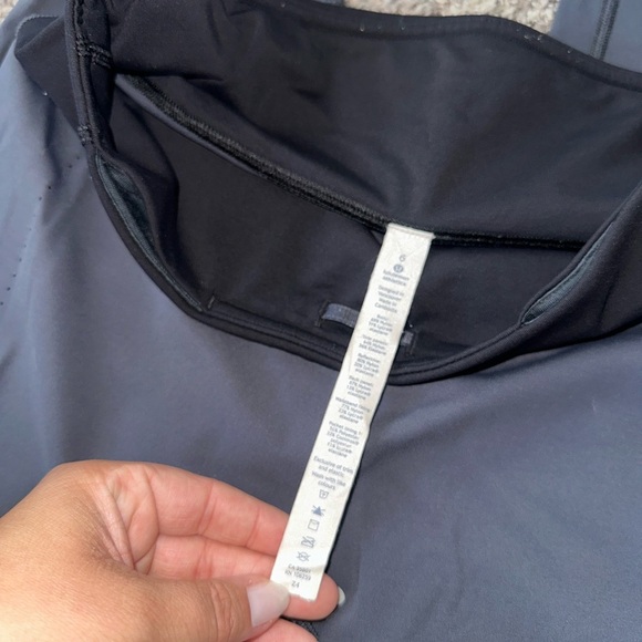 Women’s Lululemon Smooth Stride Tight Legging Blue Tied/Black Size 6 - Picture 5 of 15